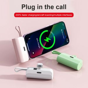 VIVIDI 3300/5000mAh Sạc dự phòng mini Di động Bộ sạc khẩn cấp Chất lượng cao Dung lượng lớn Nguồn điện khẩn cấp Cho Loại C Điện thoại