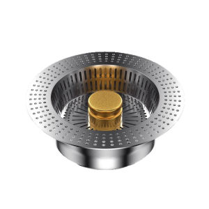【Ready Stock】Stainless Steel Kitchen Sink Drain Stopper Anti‑Clog Insect Proof Deodorant Filter Screen Kitchen Accessories