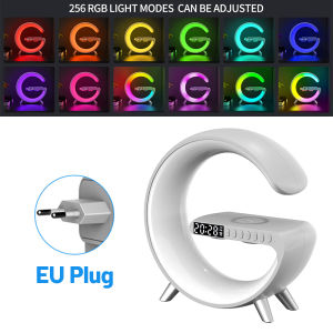 Linghig Đồng Hồ Báo Thức Mặt Trời Mọc Dần Dần Với Sạc Không Dây Với Loa Blue-Tooth Đèn Ban Đêm Máy Ngủ Cho Người Lớn Đèn LED ban đêm Đồng hồ báo thức đa chức năng Loa Bluetooth Bộ sạc không dây cho điện thoại di động