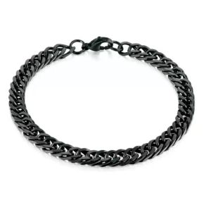 Gelang Rantai Hitam // Gelang Rantai Pria Hitam // Gelang Rantai Pria Preman // Gelang Rantai Pria Titanium Anti Karat // Gelang Rantai Titanium // Gelang Rantai Cowok - Starlaa.id