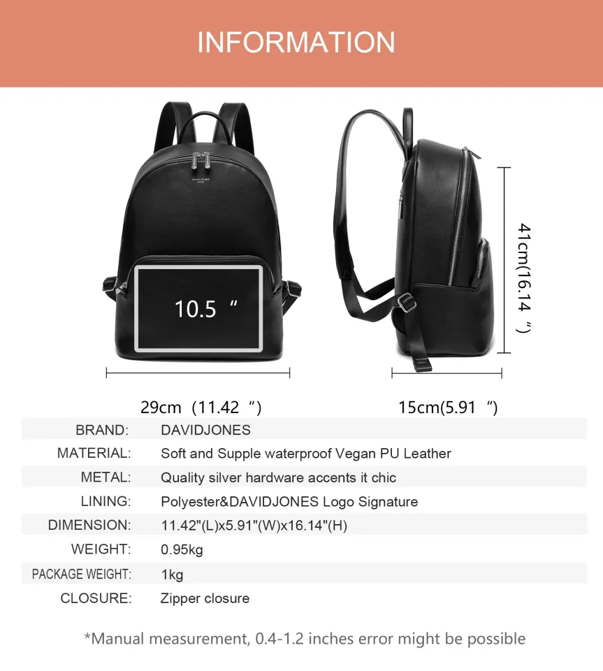 David jones Paris backpack for men pack bag back pack bag small packbag  bagpack for women shoulder bag