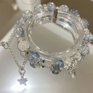 Nicedays🍒Gelang Manik-manik Bunga Desain Ceruk Trendi Gelang Kelas Atas Gelang Gaya Peri