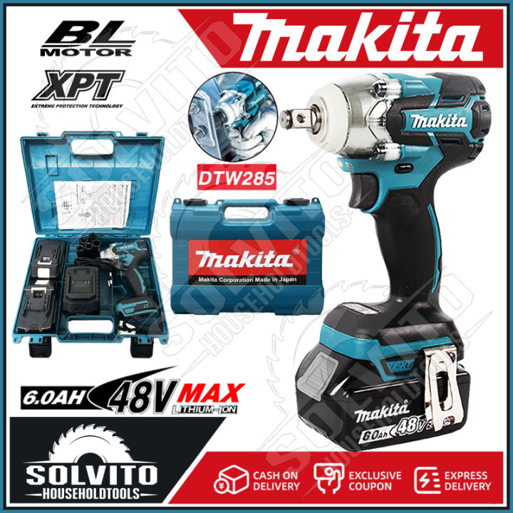 Makita 48V 6.0Ah Heavy Duty Electric Impact Wrench Cordless with Drive