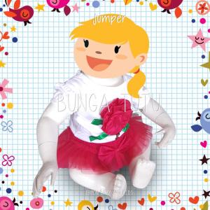 🟢 baju bayi jumper bayi 🟢 model bunga tutu include rok lucu 🟢