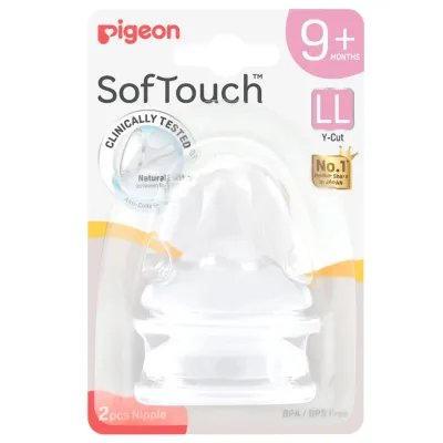 Pigeon SofTouch™ Nipple - S / M / L / LL / LLL | Single / Twin Pack