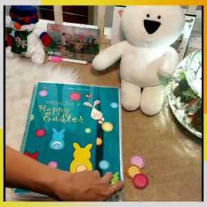 Học liệu bóc dán Montessori chủ đề QUẢ TRỨNG SẮC MÀU - Busy book - Mẫu giáo từ 2 - 5 tuổi | Schepub Handmade