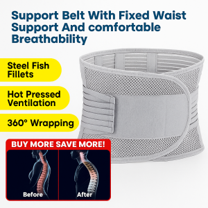 Steel Plate Breathable Waist Protector Belt Stickable Mesh Hot Pressure Waist Protector Tatsuki