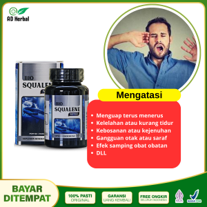 Bio Squalene Softgel asli ORIGINAL 30 softgel Minyak Hati Ikan Hiu Suplemen Premium Omega 3 EPA DHA