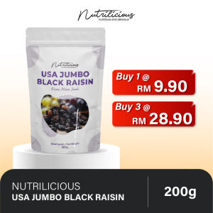 NUTRILICIOUS USA Jumbo Black Raisin Jumbo Raisin 200g 黑葡萄干