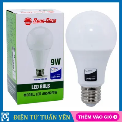 Bóng đèn led bulb Rạng Đông công suất 9W ánh sáng trắng & vàng - Hàng chính hãng