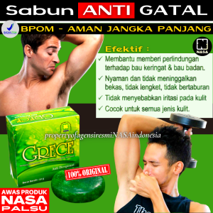 Obat Penghilang Bau Badan Ketiak Hitam Sabun Grece Body Crystal Nasa Original BPOM Deodorant Anti Perspirant Obat Biang Keringat Gatal Kaki Pecah2 Kering Panu Kadas Kurap Kutu Air Ampuh