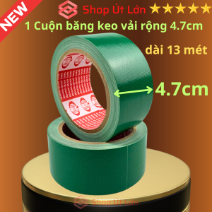1 Cuộn băng keo vải màu xanh lá rộng 4.7cm dài 13 mét lõi giấy 3mm