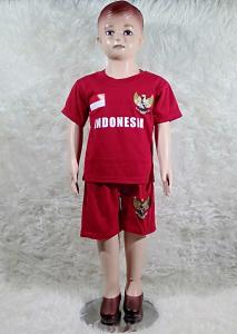 lucky kids setelan anak laki-laki timnas indonesia uk 1-10 tahun