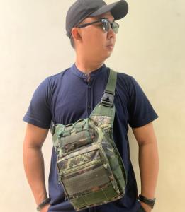 Slempang Army Besar Model Kamera  Pria Tas Slingbag Cross Bodybag