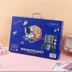 [SG Seller] Childrens Art Set Acrylic Marker & Crayon Set 113 pcs Drawing Painting Set Birthday Gift Christmas Present