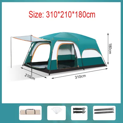 เต็นท 8-10 people tent เต็นท์ เต้นท์ เต็นท์สนาม เต็นท์เดินป่า ​เต็นท์นอน เต็นท์พับได้ เต็นท์กันน้ำขนาดใหญ่สำหรับpacnicขนาดใหญ่พอสำหรับทั้งครอบครัว