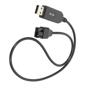 Computer Fan 5v To 12v Boost Cable Usb To Small 4pin Chassis Heat Sink External Power Supply