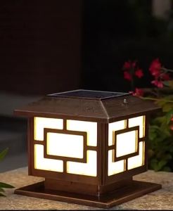 20/30/40/50cm 4Colors Solar Light Outdoor Waterproof LED Street Lamp Solar Gate Pillar Wall Light Solar Post Light