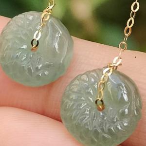 ⚖️ Gold & Jade Equilibrium Earrings - Metals Strength Waters Clarity (Sku: 18k16)