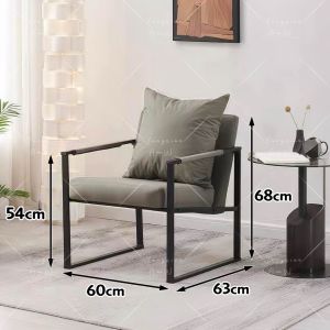 AI Home💕(พร้อมส่ง Cod)โซฟาหนังPU โซาฟารับแต่งบ้าน พนักพิงกว้าง เบาะหนานุ่ม โครงสร้างเหล็กแข็งแรง รับได้200kg