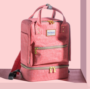 SUNVENO Large Capacity Thermal Insulation Bag Baby Feeding Bottle Cooler Bags Backpack Lunch Box for Baby Care with Three-tier Partition