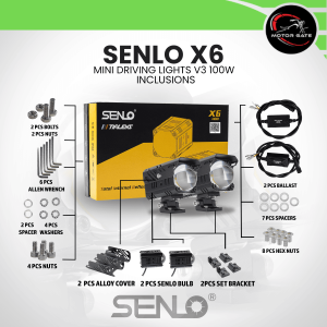 Original SENLO X6 Mini Driving Light 100 Watts MDL for Motorcycles Cars - Auxiliary Light Fog Light 6 MONTHS WARRANTY