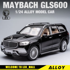 LEO 1:24 & 1:32 Mercedes-Benz Maybach GLS600 G580 alloy model car for kids toys for boys kids cars toys