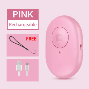 Bluetooth Remote shutter Rechargeable Camera Phone Monopod Selfie Stick chargeable Shutter Remote Control Compatible Compatible For IOS Android Compatible For iPhone