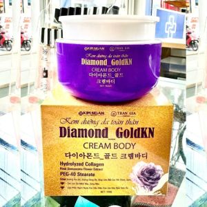 Kem dưỡng body DIAMOND GOLDKN giúp dưỡng trắng chống nắng chống lão hóa phục hồi da trắng sáng mịn màng hũ 200gr