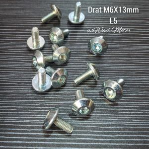 5pcs Baut Cover Body Yamaha Vixion CB CBR 150 R25 R15 Universal / Baut L Body Motor / Baut Body