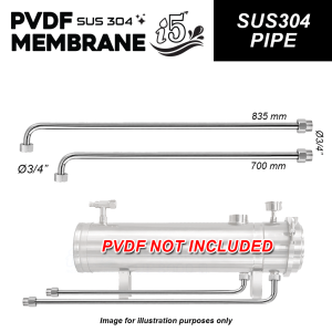 IPRO i5 Series PVDF Membrane 15000L - 0.01 Micron Outdoor Water Filter System Stainless Steel