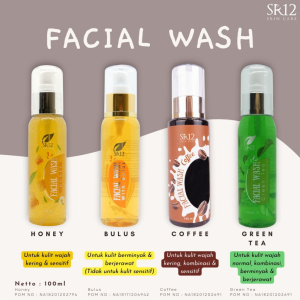 Facial Wash Coffee SR12 100ml - Sabun Wajah Penghilang Flek Hitam / Fw Kopi SR12