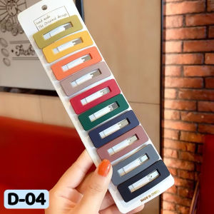 GDLITE 10pcs/set Korean Fashion Hair Clips in Macaron Colors