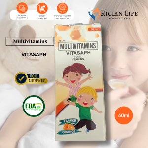 Multivitamins Vitasaph Syrup Orange Flavor 60ml Bottle