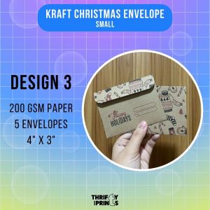 5pcs Kraft Money Envelope | 4x3inches | Angpao | Ampao | Christmas | Holiday
