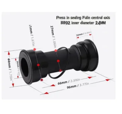 TANKE BB Bike Bottom Bracket Aluminum Alloy 68/73mm MTB Sealed Bearing Thread Type Bottom Bracket 68/73mm MTB Bike Crank Axis MTB/Road Bike central movemnt Axis