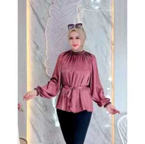 BAJU ATASAN WANITA SHIMMER SILK KEMEJA BLOUSE SHIMMER SILK PREMIUM JUMBO TERMURAH
