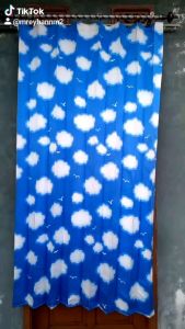 [GLOSIR] TERLARIS GORDEN PLISKET BAHAN SATIN BRIDAL MOTIF AWAN UNTUK JENDELA DAN PINTU