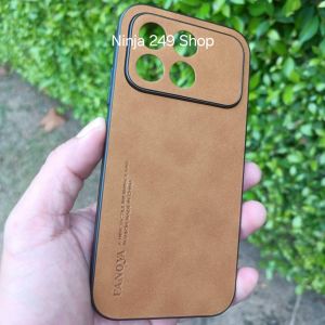 เคส สำหรับรุ่น Poco F8 Pro 5G (เฉพาะรุ่น Pro เท่านั้น) แบบซิลิโคนกันกล้อง+ลายหนังกลับ #POCO F8Pro 5G