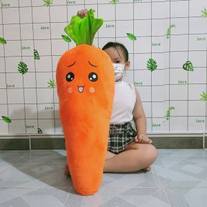 GỐI ÔM CỦ CÀ RỐT SIZE LỚN GẤU BÔNG CÀ RỐT MỀM MỊN CHO BÉ GIÁ RẺ