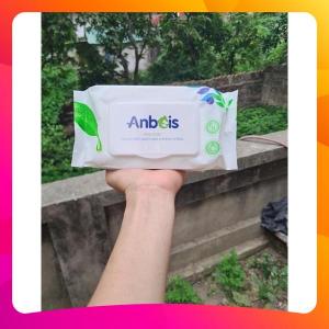 Combo 15 gói Khăn ướt Anbeis Không mùi - Tinh chất Trà xanh