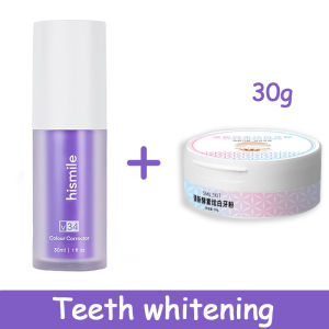 hismile v34 colour corrector my smile Toothpaste Teeth Whitening Tooth Stain Removal Purple serum kit Against Sensitive Teeth Whitening Toothpaste