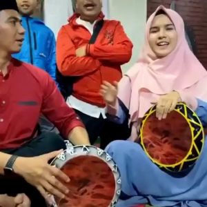 Darbuka 8inc motif GMP redfire Original fulset