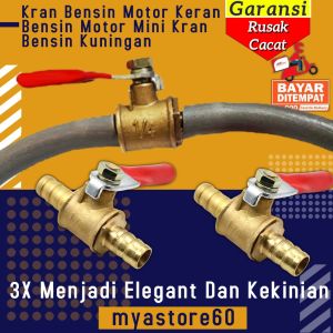 Kran Bensin Motor Keran Bensin Motor Mini Kran Bensin Kuningan aksesoris Variasi Sparepart Semua Motor Universal
