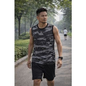 Áo thun nam Áo thun cổ tròn in họa tiết Woat 3D thời trang phong cách trẻ trung năng động chất thun lạnh co giản