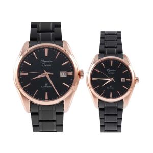 JAM TANGAN COUPLE ORIGINAL - JAM TANGAN ALEXANDRE CHRISTIE AC8682M and JAM ALEXANDRE CHRISTIE AC8682L NG - Hitam - Stainless Steel - JD18 - JAM TANGAN PRIA JAM TANGAN WANITA + ACAC86 AC AC86 JAM TANGAN PASANGAN ALEXANDRE CHRISTIE ORIGINAL S003