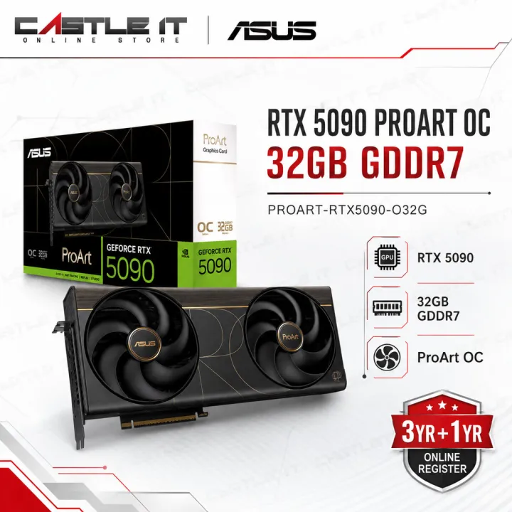 ASUS ProArt GeForce RTX 5090 OC 32GB GDDR7 Graphics Card
