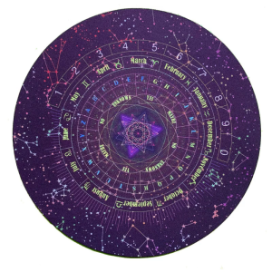 8.6 inch Vòng Tarot bàn thờ vải trò chơi với bàn cờ Chiêm Tinh Học cho Oracle Pad bảng Bìa Mat bói toán tablecl