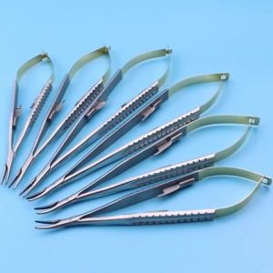 Micro Forceps Straight Needle Holder Micro Scissors Curved Dental Surgical Instruments Micro Tissue Forceps Tweezers dental
