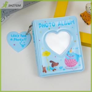 【SHZTGM】 เคสเก็บภาพสไตล์ INS ลายลูกสุนัขน่ารัก3นิ้วกระเป๋าใส่บัตร36ช่องเก็บภาพไอดอลขนาดเล็ก